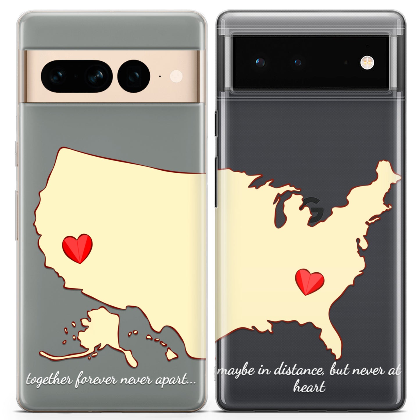 Cavka iPhone Couple Cases Distance Love