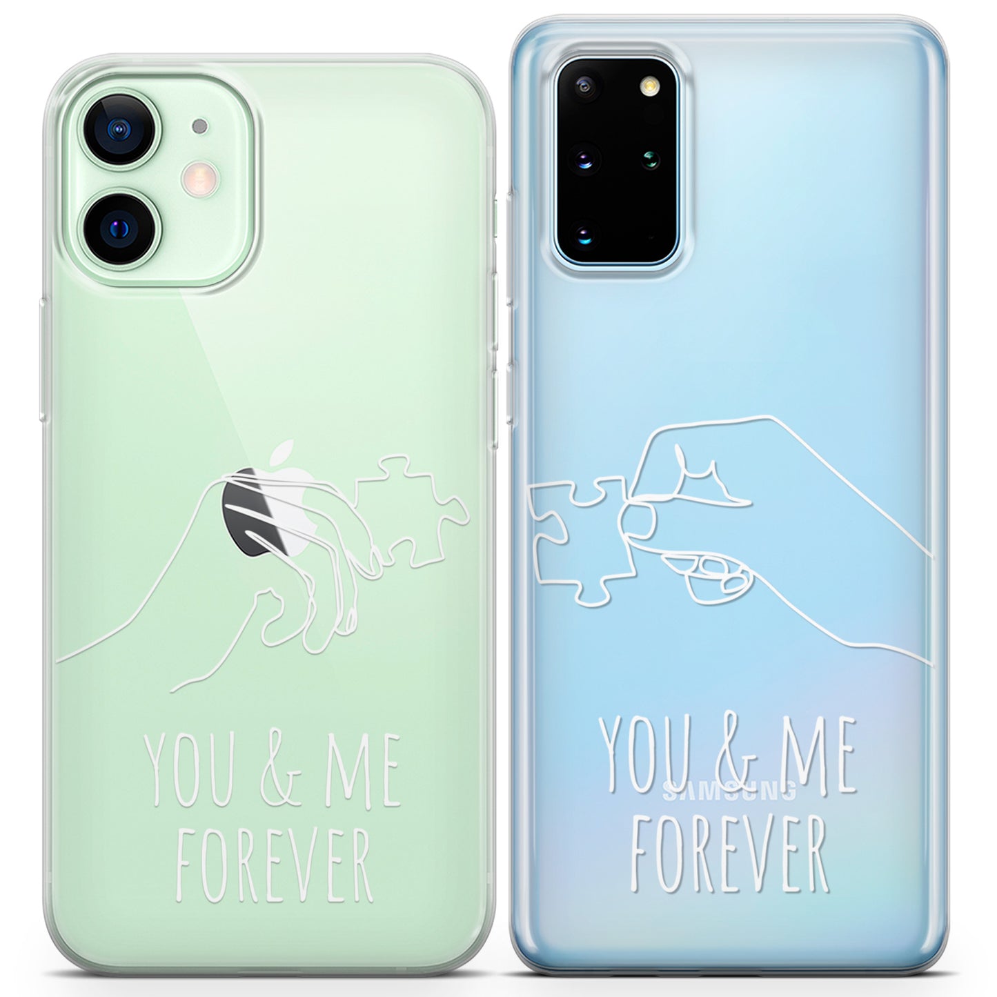 Cavka iPhone Couple Cases You & Me Forever Puzzle