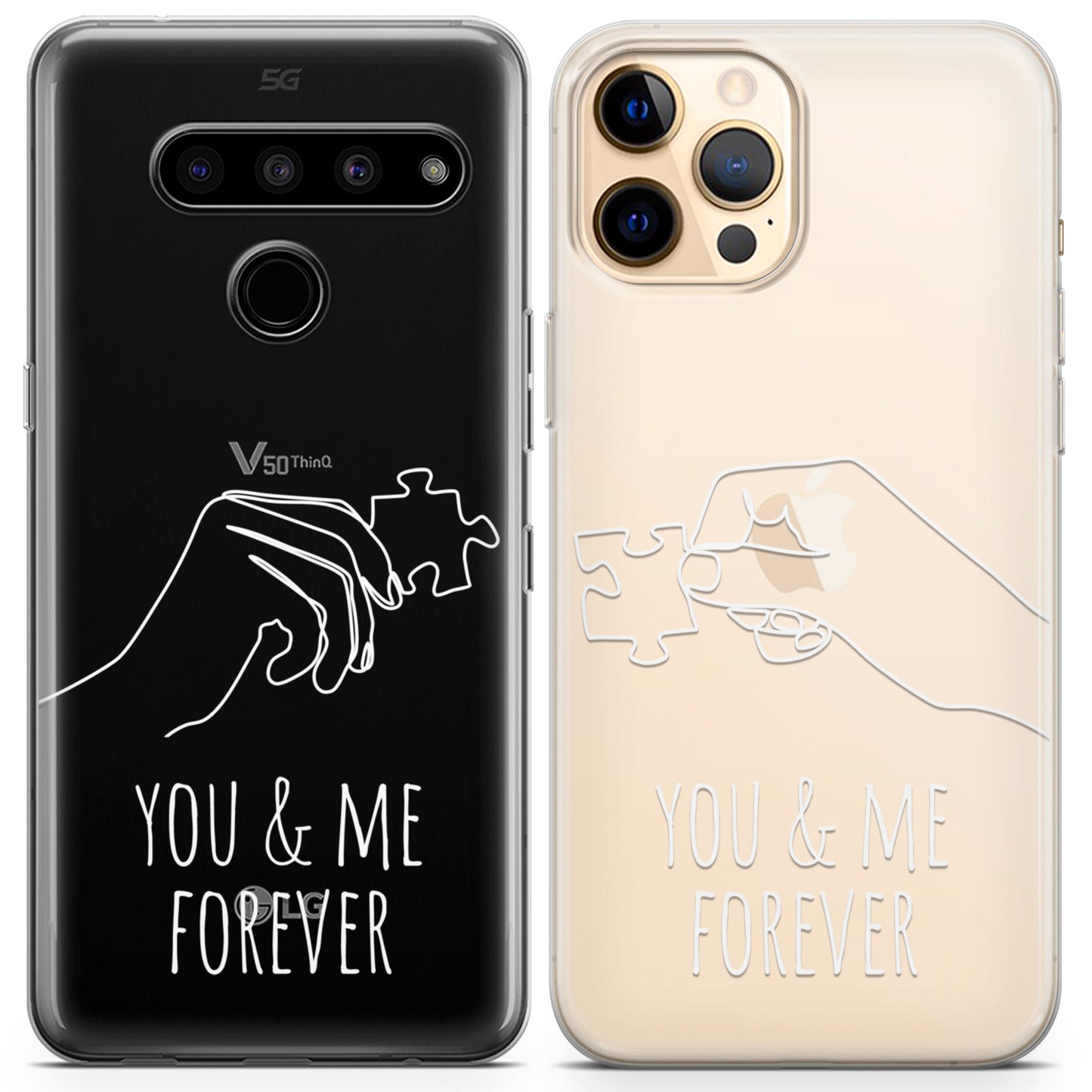 Cavka iPhone Couple Cases You & Me Forever Puzzle