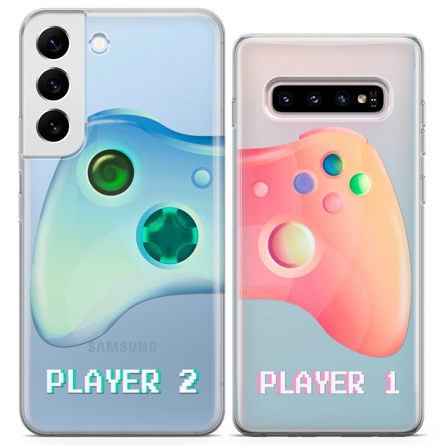 Cavka iPhone Couple Cases Cute Gamepad