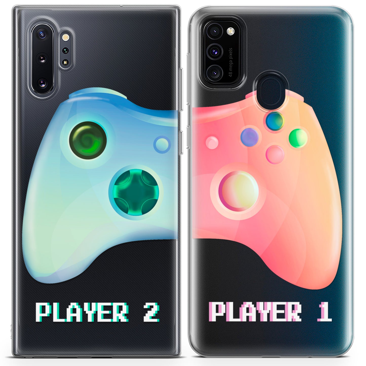 Cavka iPhone Couple Cases Cute Gamepad