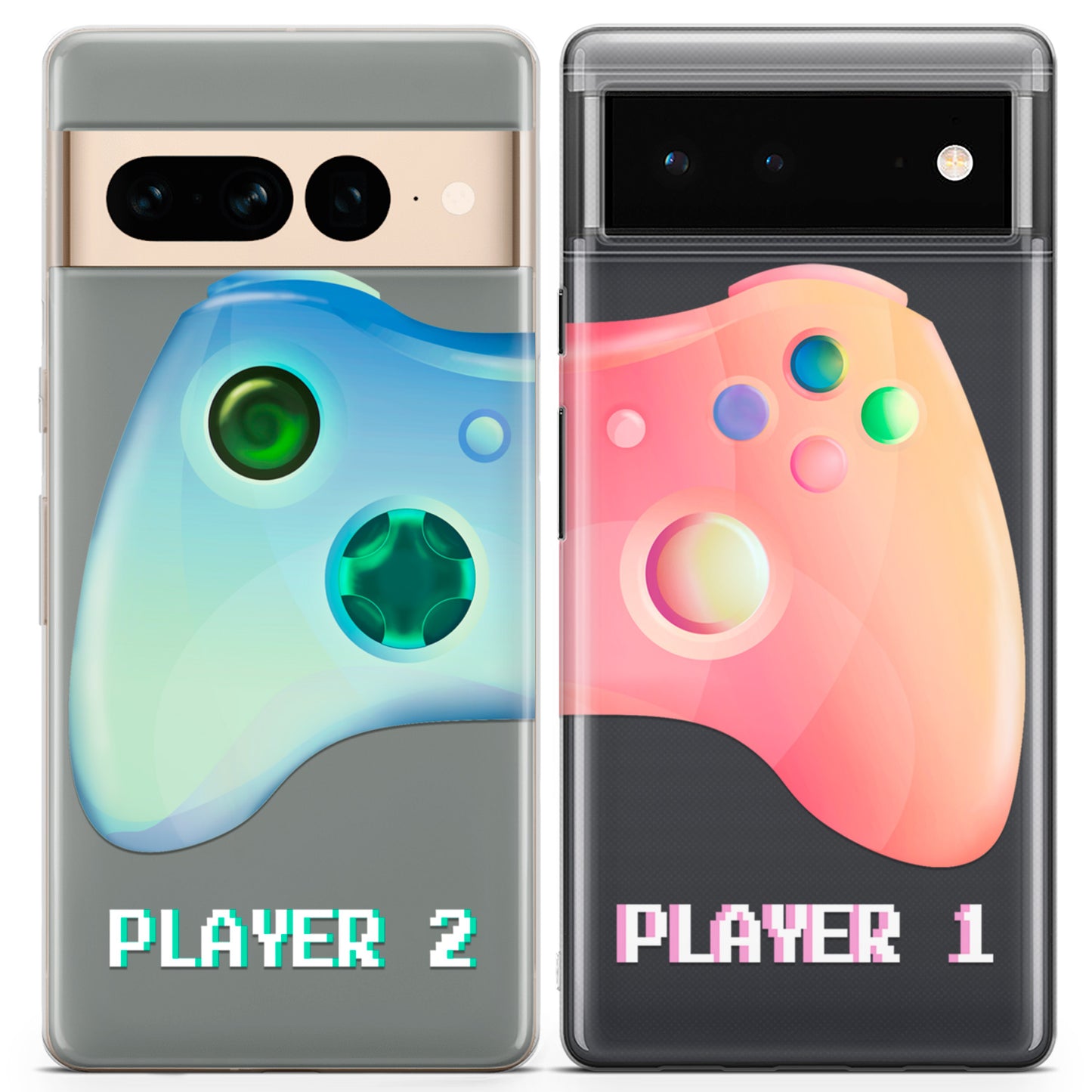 Cavka iPhone Couple Cases Cute Gamepad