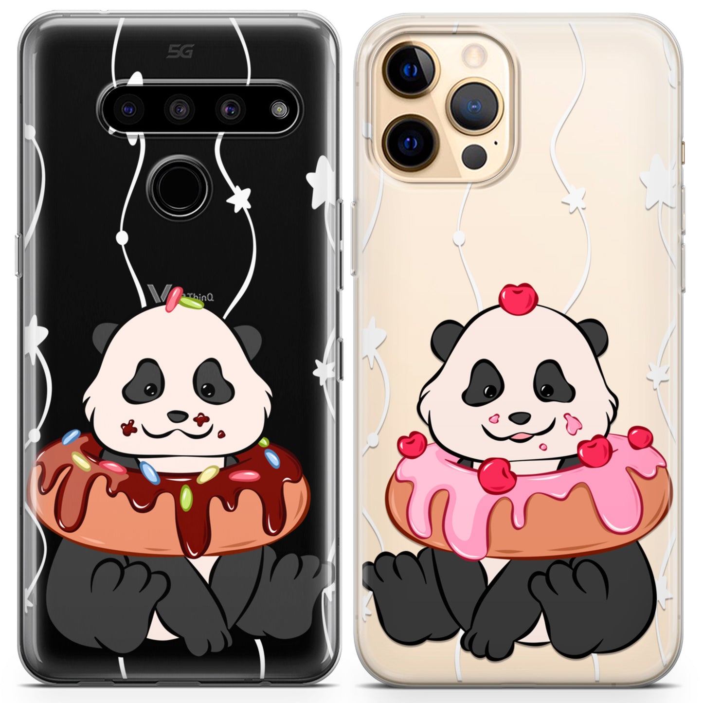 Cavka iPhone Couple Cases Sweet Pandas