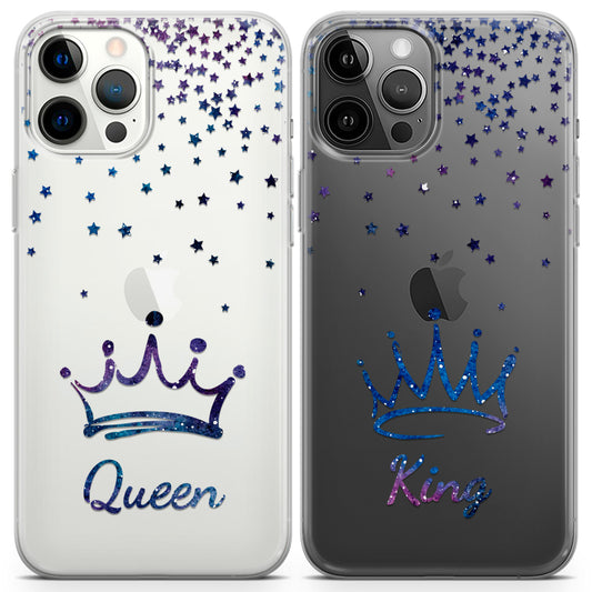 Cavka iPhone Couple Cases Queen and King Crowns