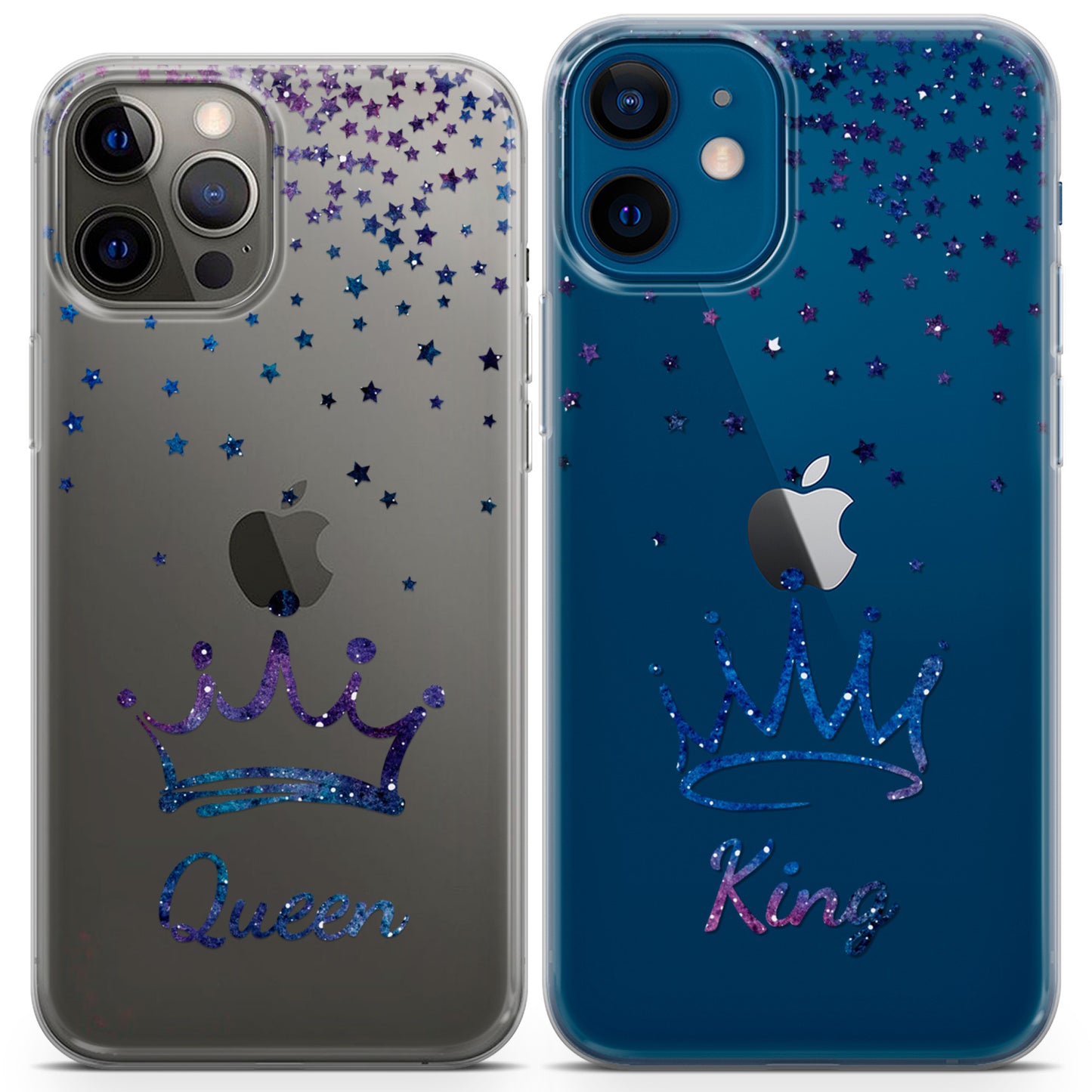 Cavka iPhone Couple Cases Queen and King Crowns