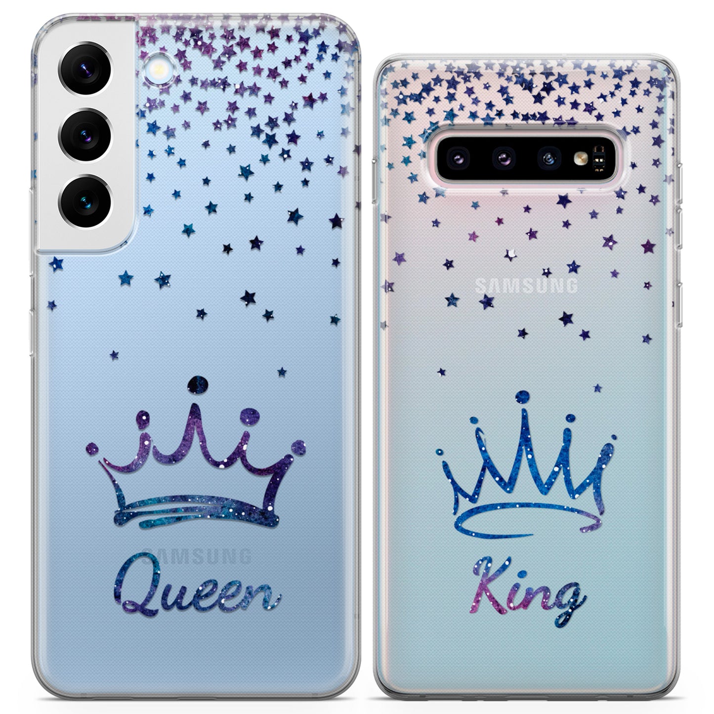 Cavka iPhone Couple Cases Queen and King Crowns