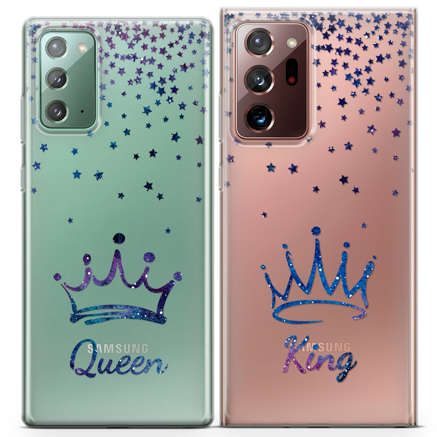 Cavka iPhone Couple Cases Queen and King Crowns