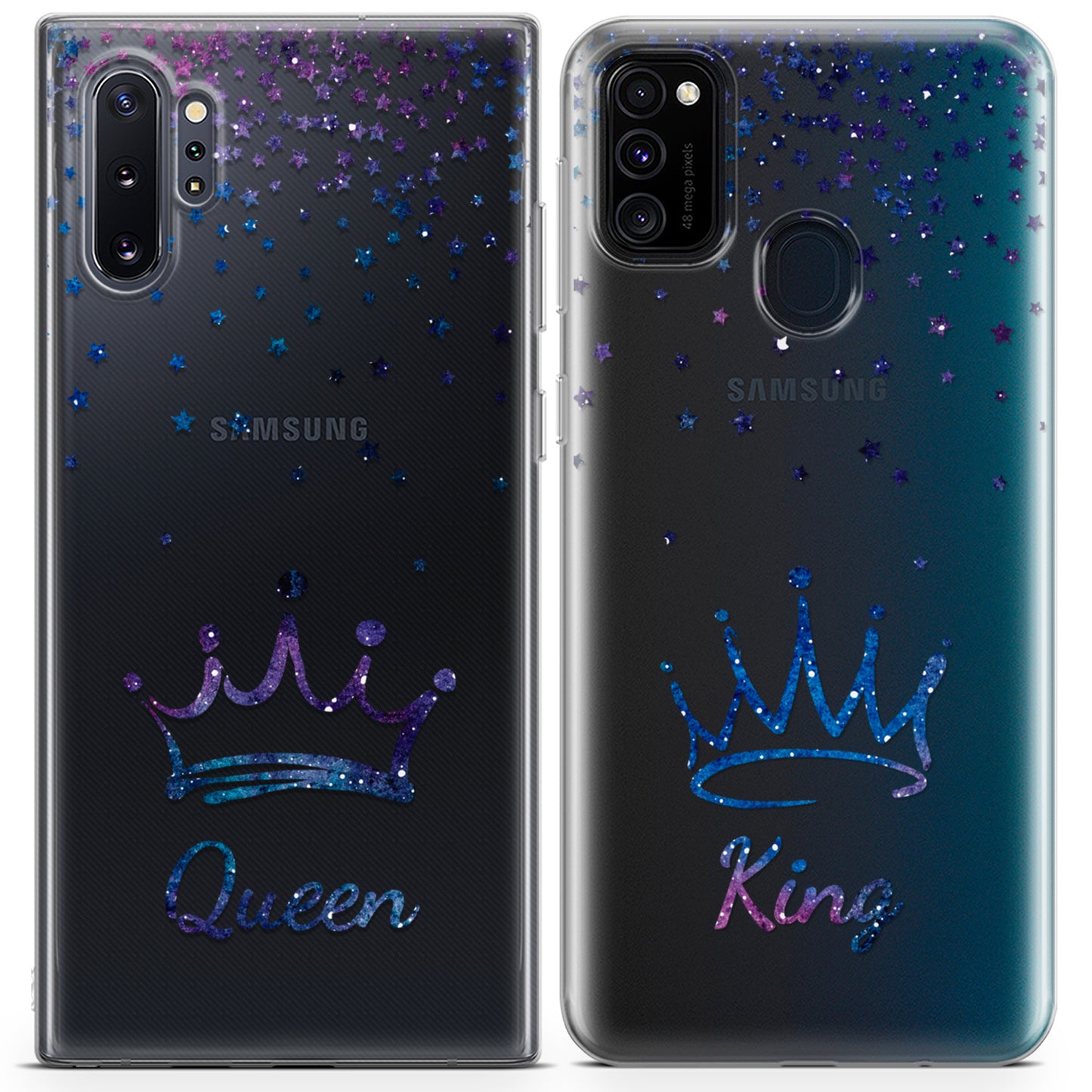 Cavka iPhone Couple Cases Queen and King Crowns