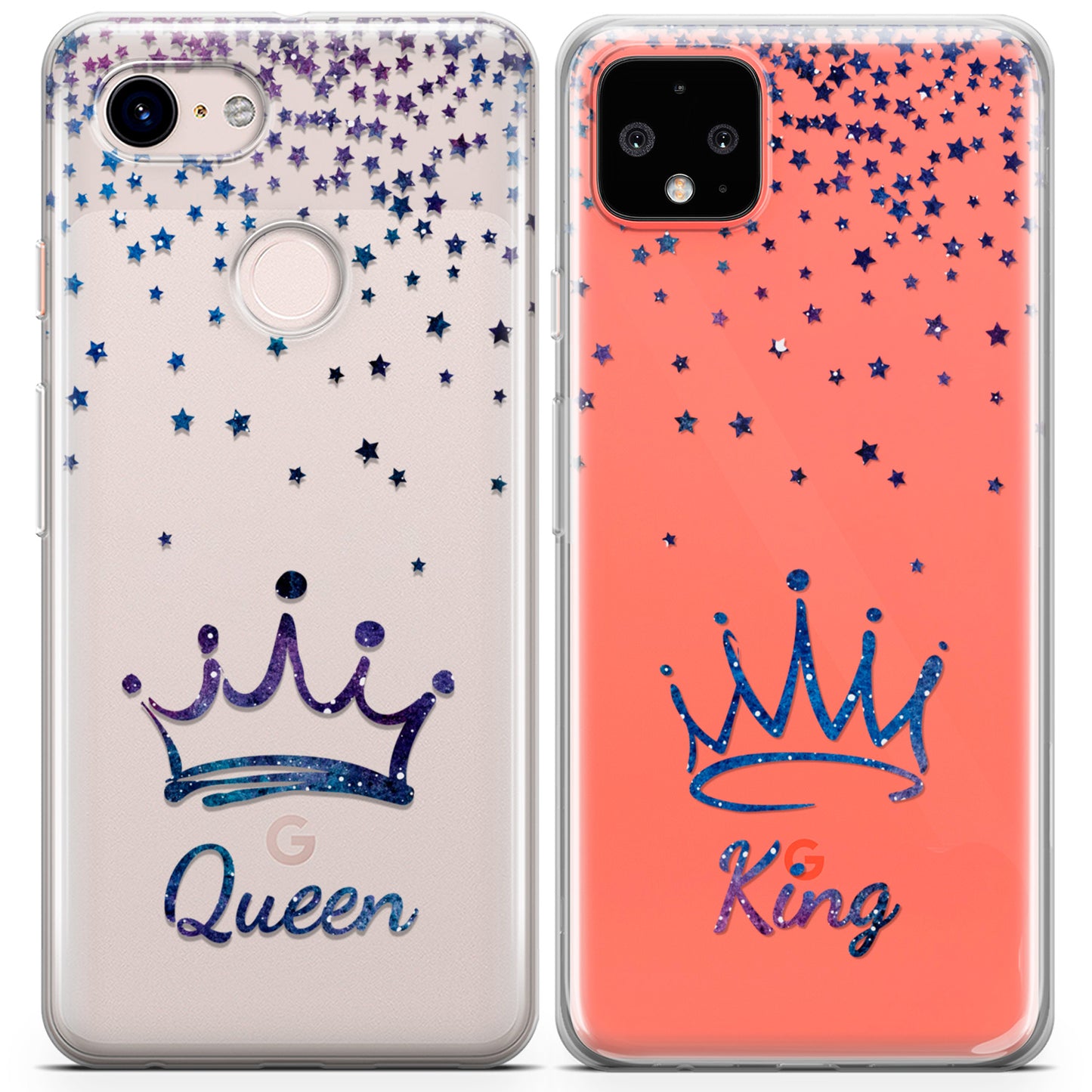 Cavka iPhone Couple Cases Queen and King Crowns