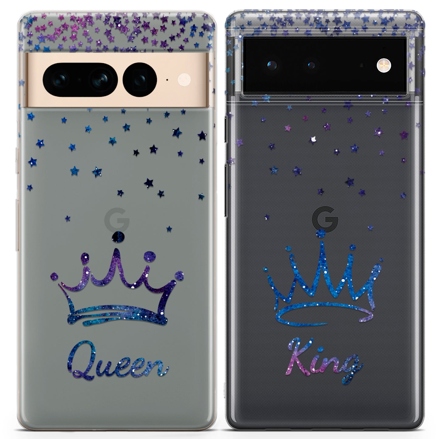 Cavka iPhone Couple Cases Queen and King Crowns