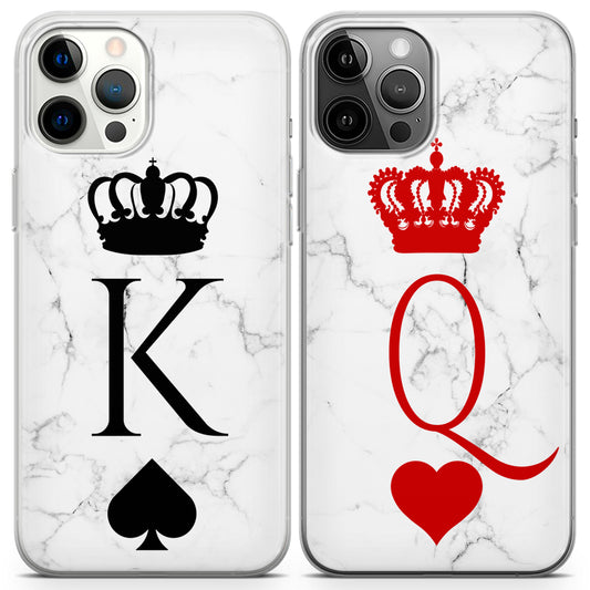 Cavka iPhone Couple Cases Marble King and Queen