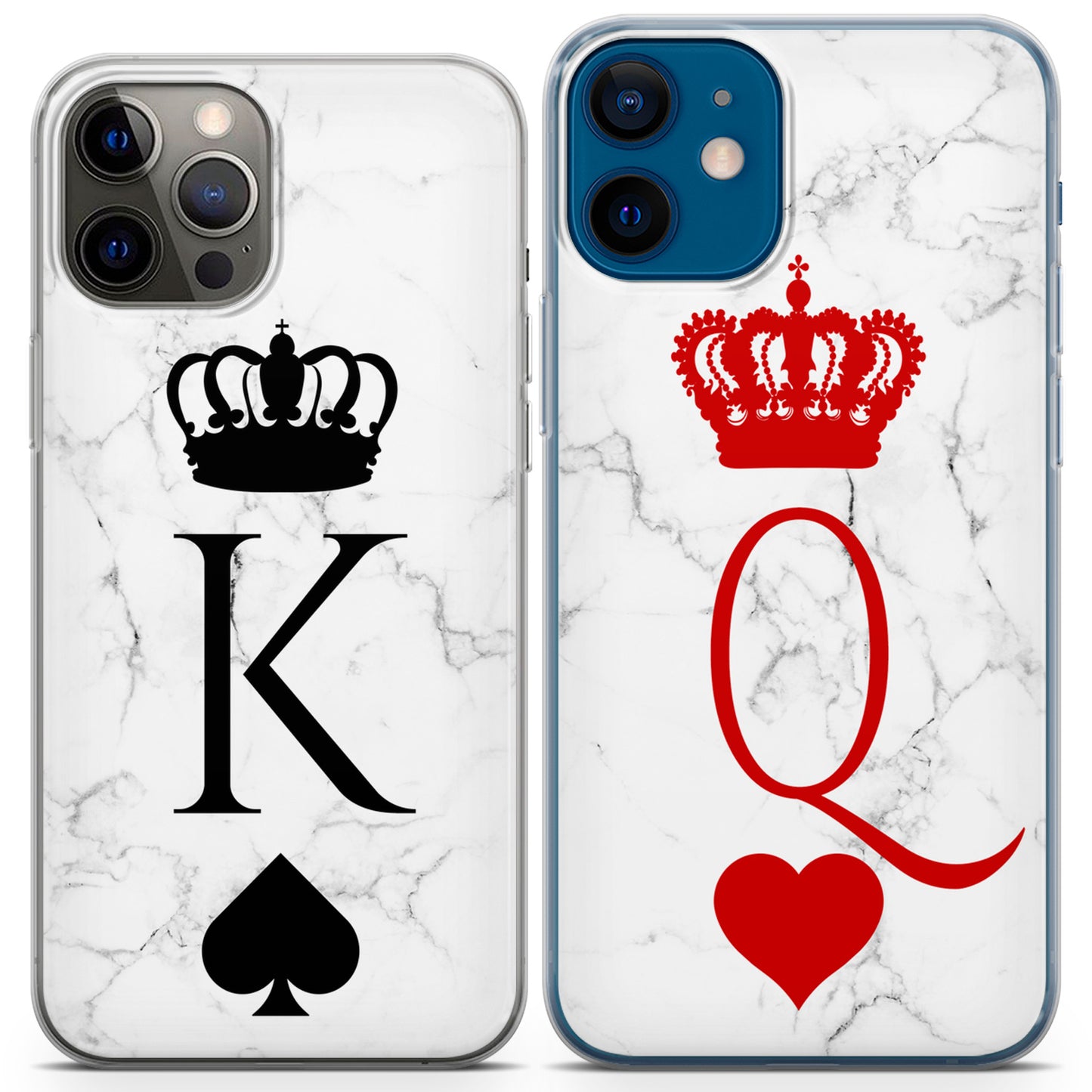 Cavka iPhone Couple Cases Marble King and Queen