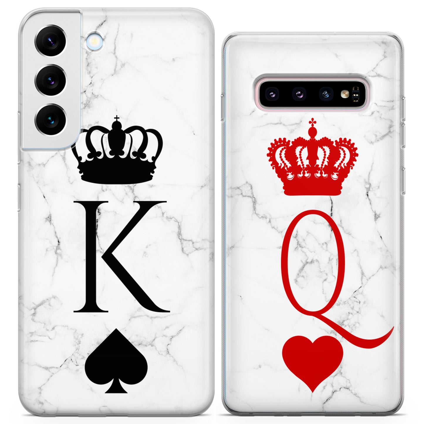 Cavka iPhone Couple Cases Marble King and Queen