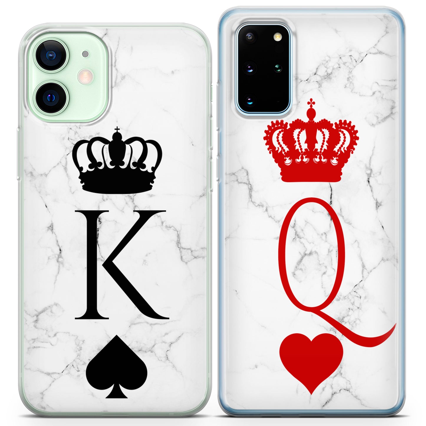 Cavka iPhone Couple Cases Marble King and Queen