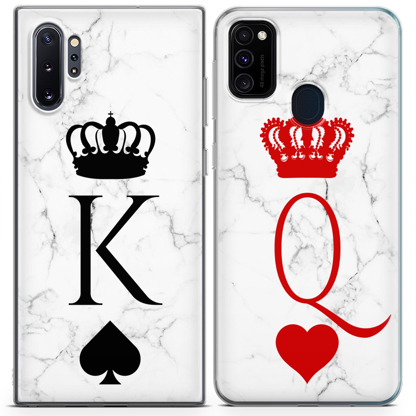 Cavka iPhone Couple Cases Marble King and Queen