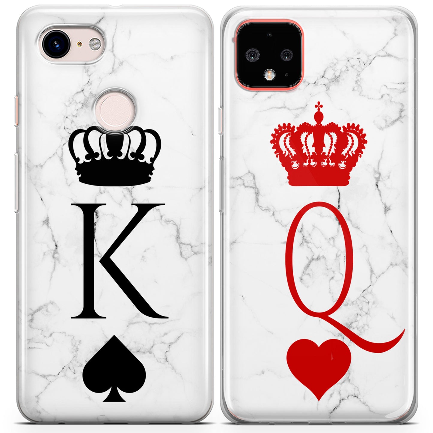 Cavka iPhone Couple Cases Marble King and Queen