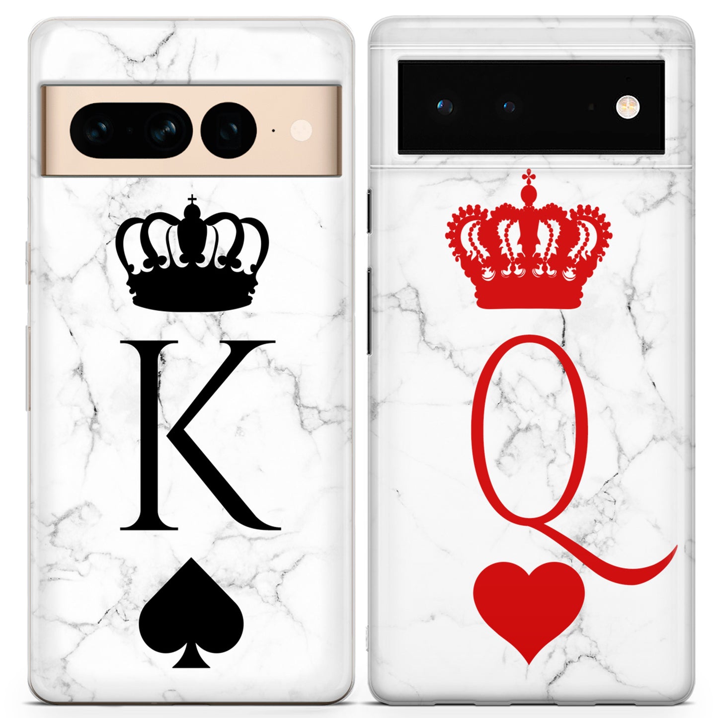 Cavka iPhone Couple Cases Marble King and Queen