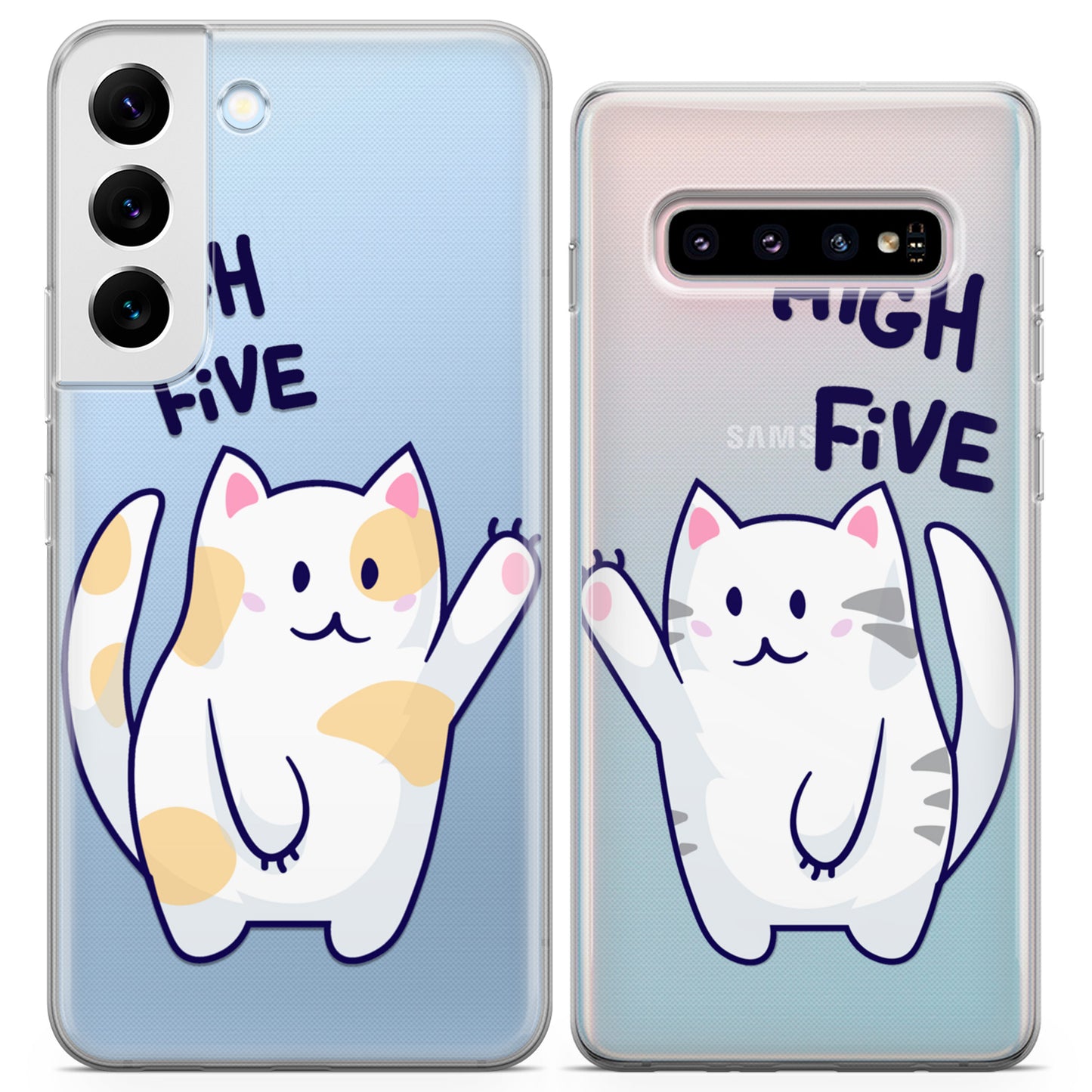 Cavka iPhone Couple Cases High Five Cats