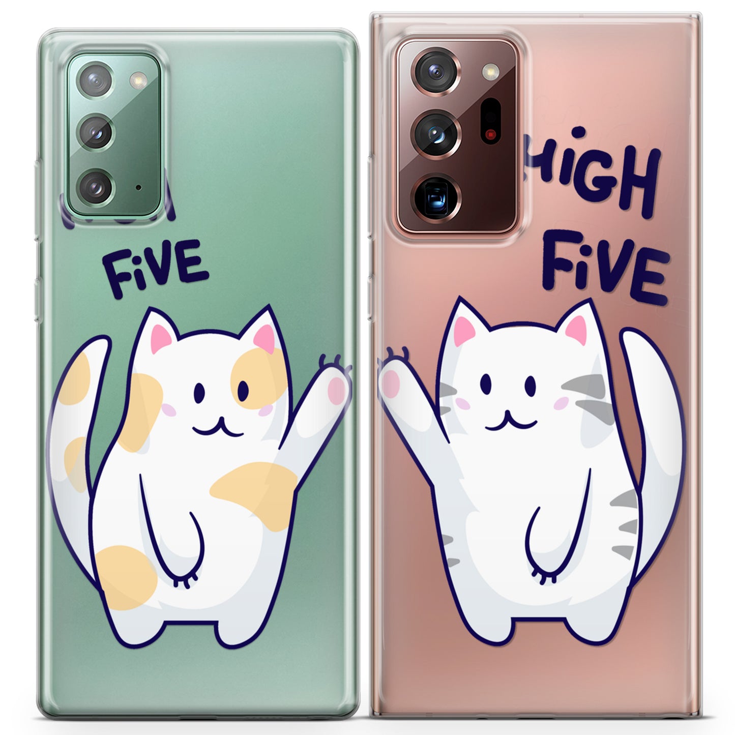 Cavka iPhone Couple Cases High Five Cats