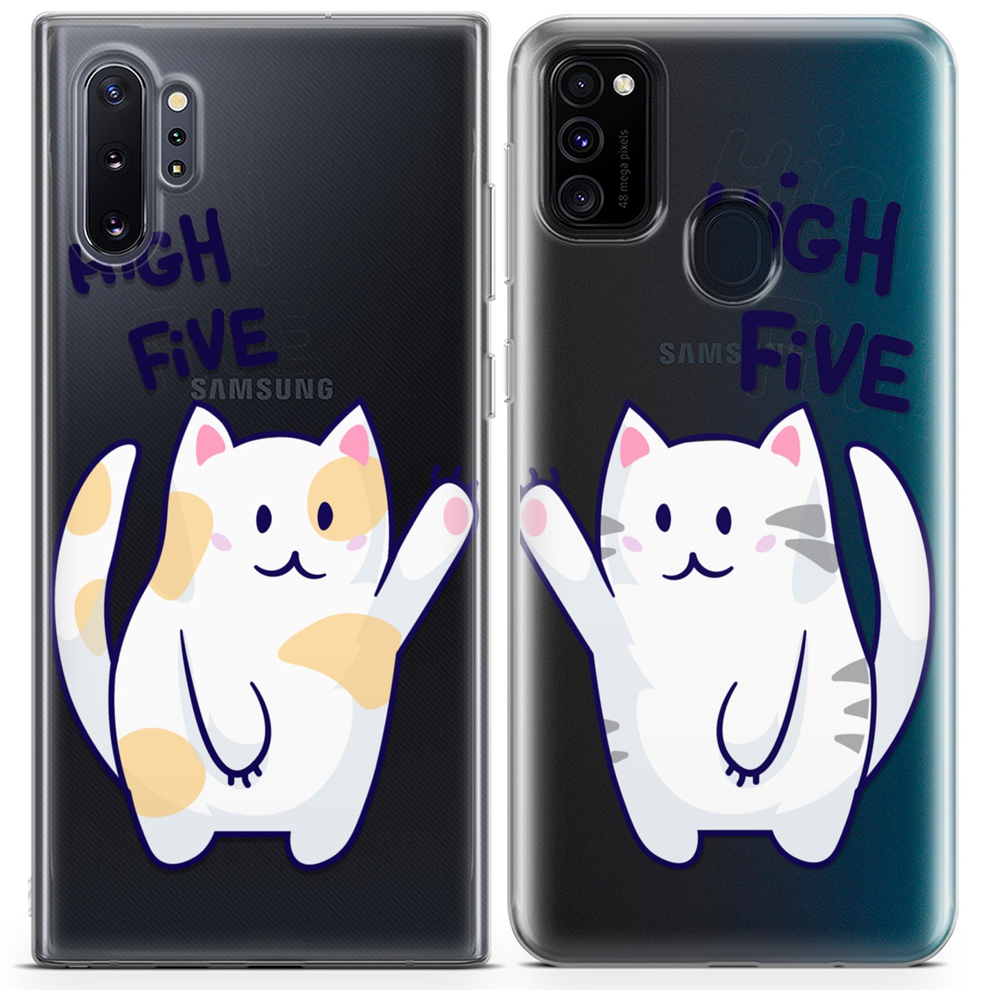 Cavka iPhone Couple Cases High Five Cats