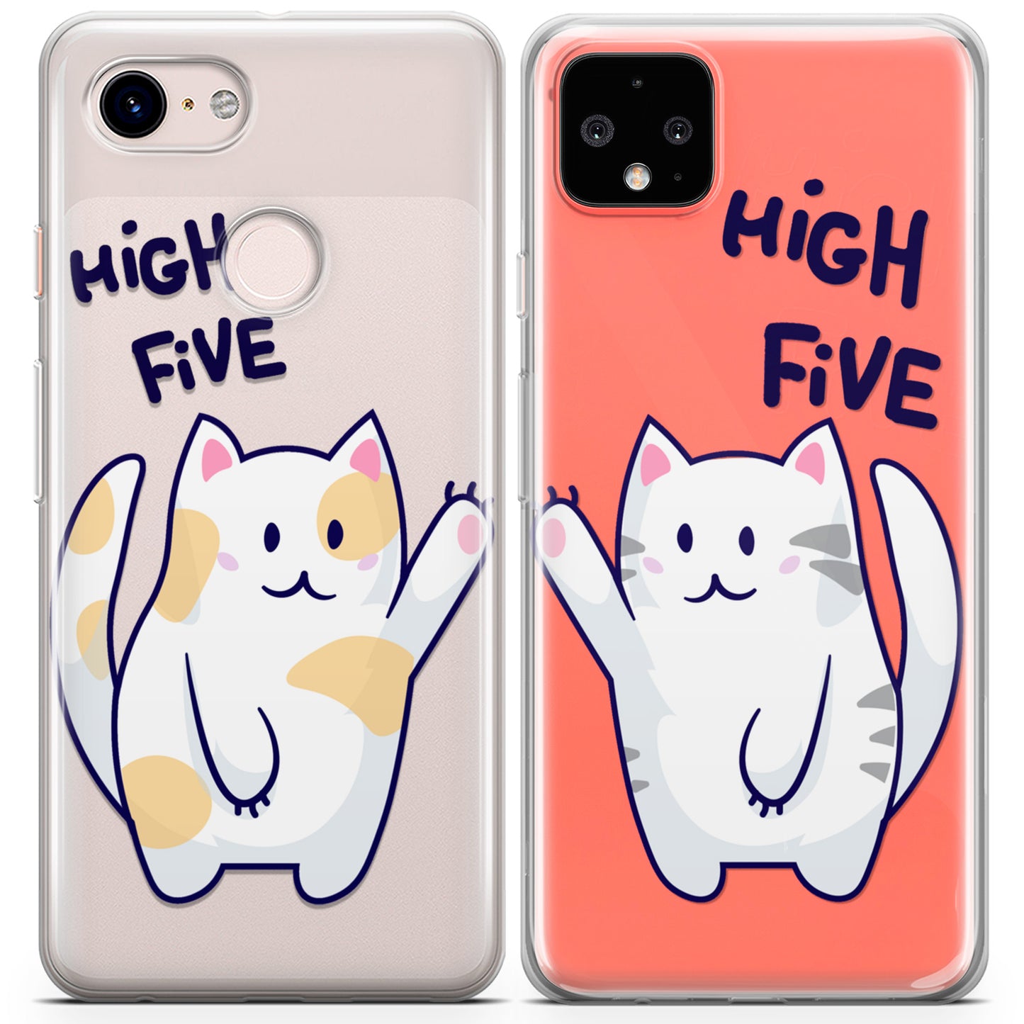 Cavka iPhone Couple Cases High Five Cats