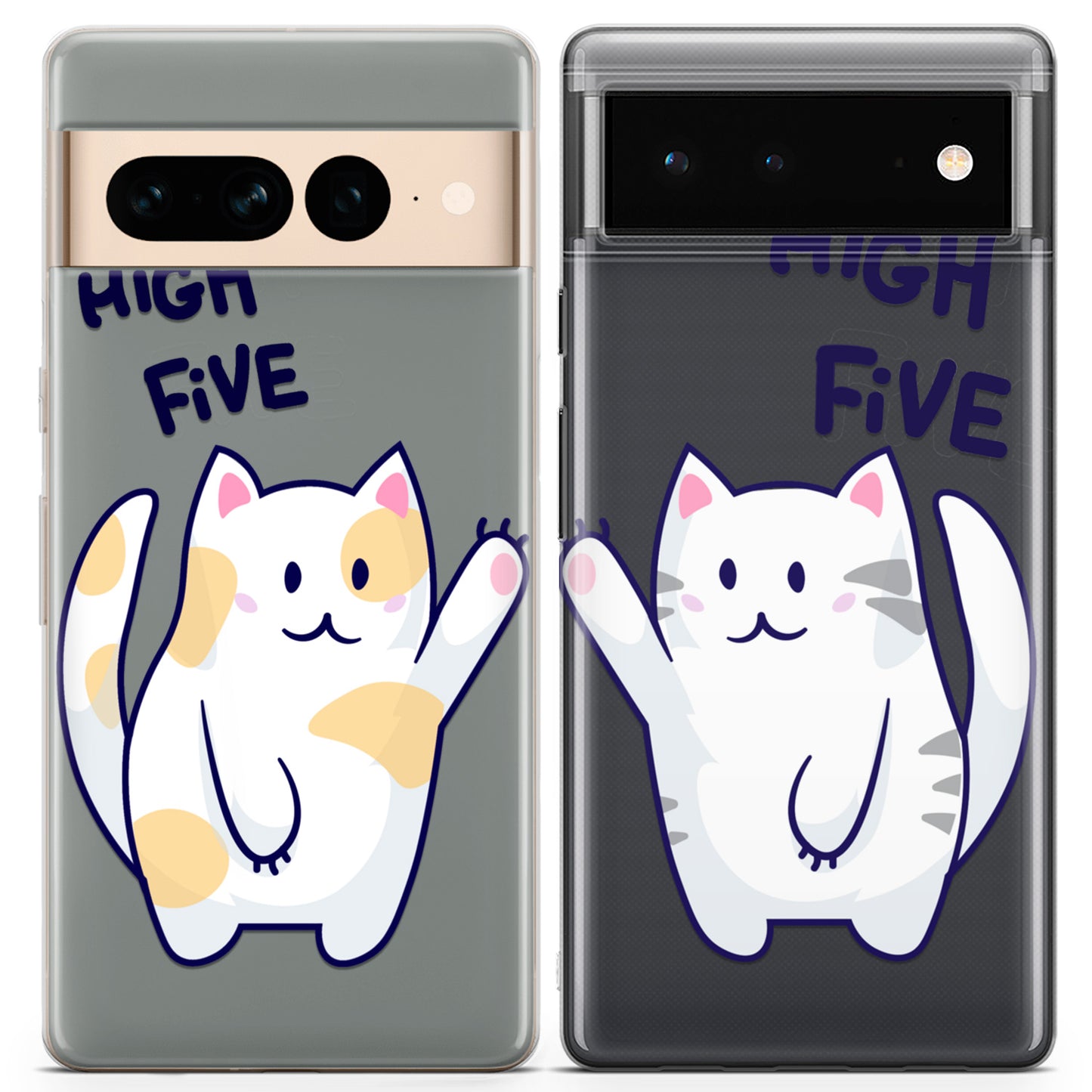 Cavka iPhone Couple Cases High Five Cats