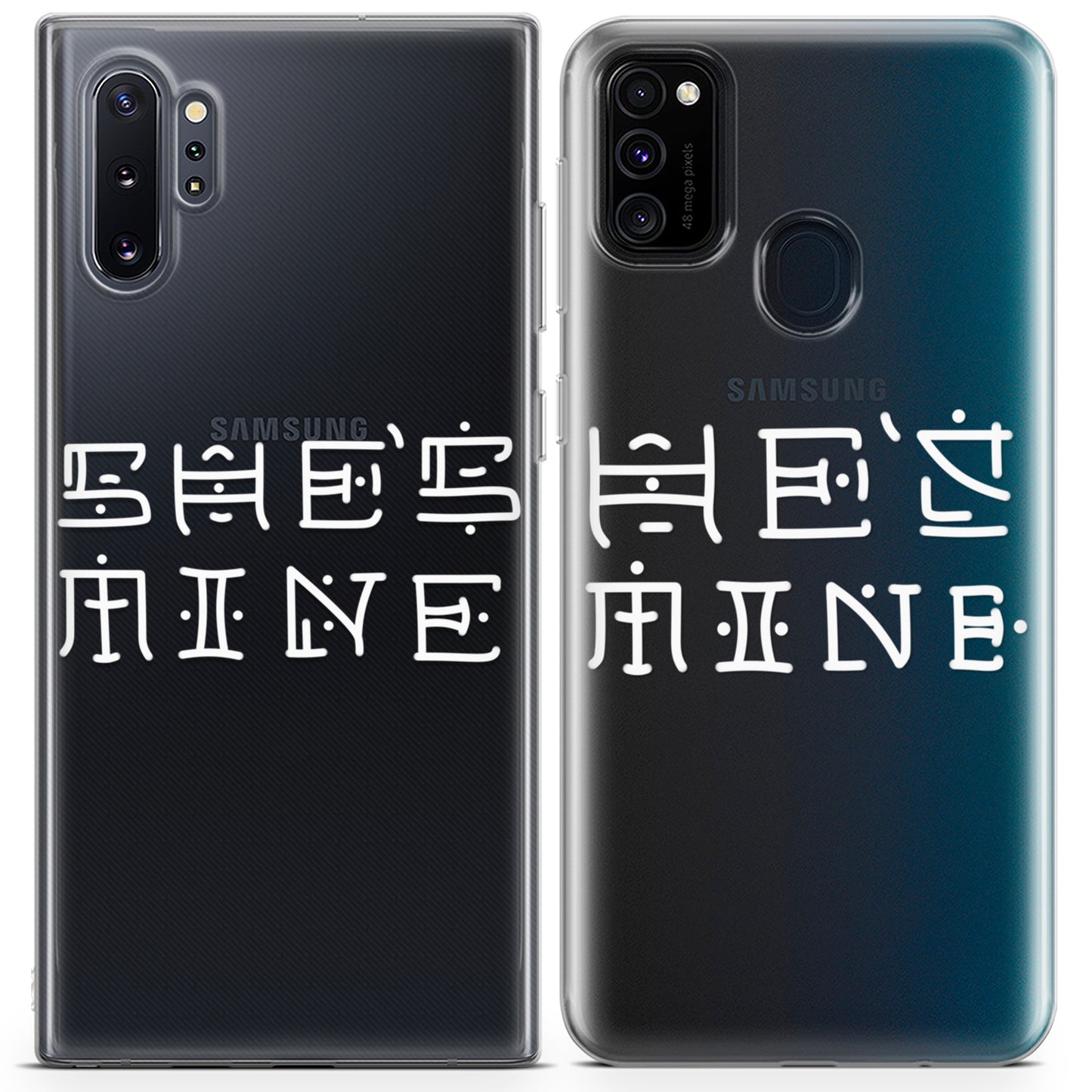 Cavka iPhone Couple Cases She's Mine Hieroglyph