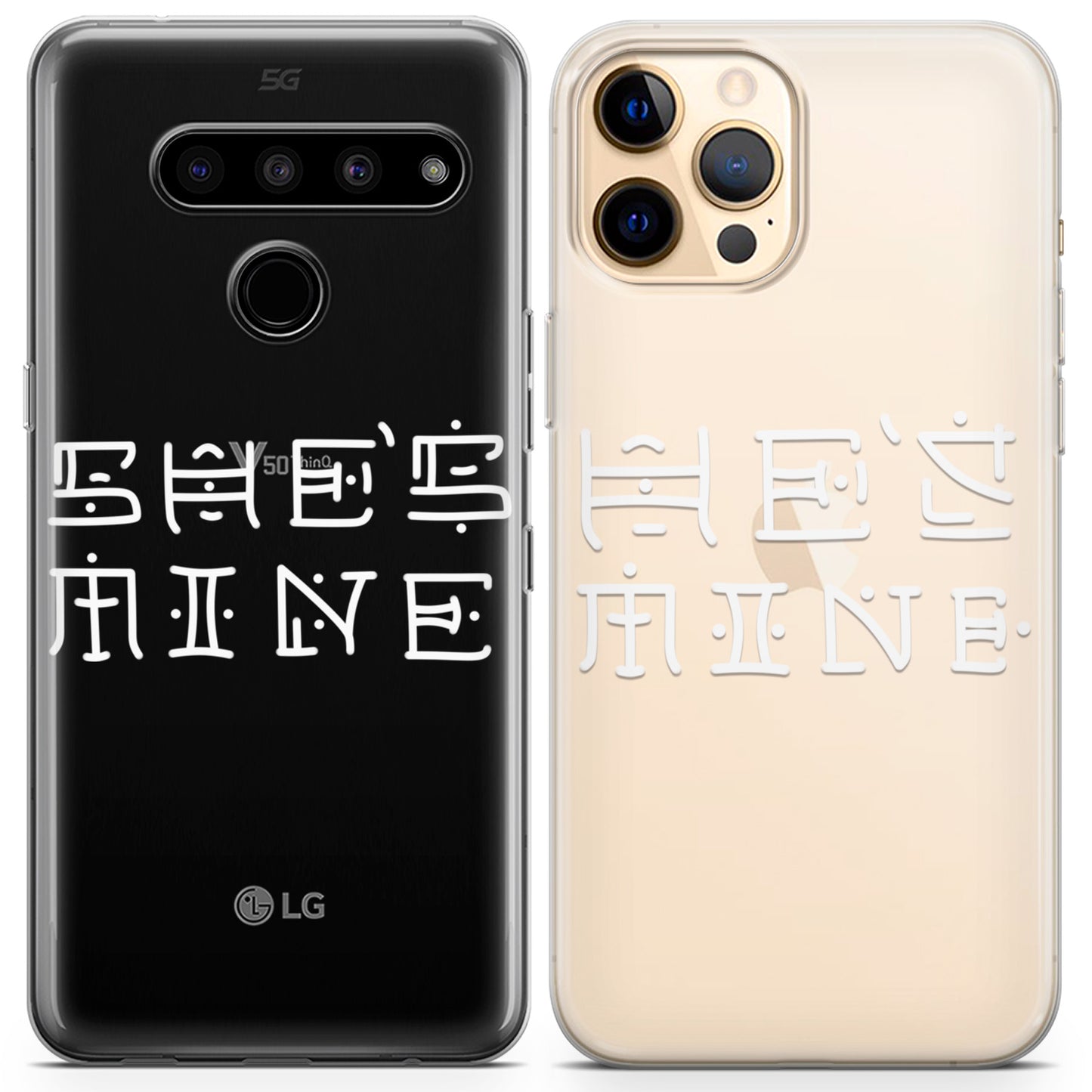 Cavka iPhone Couple Cases She's Mine Hieroglyph