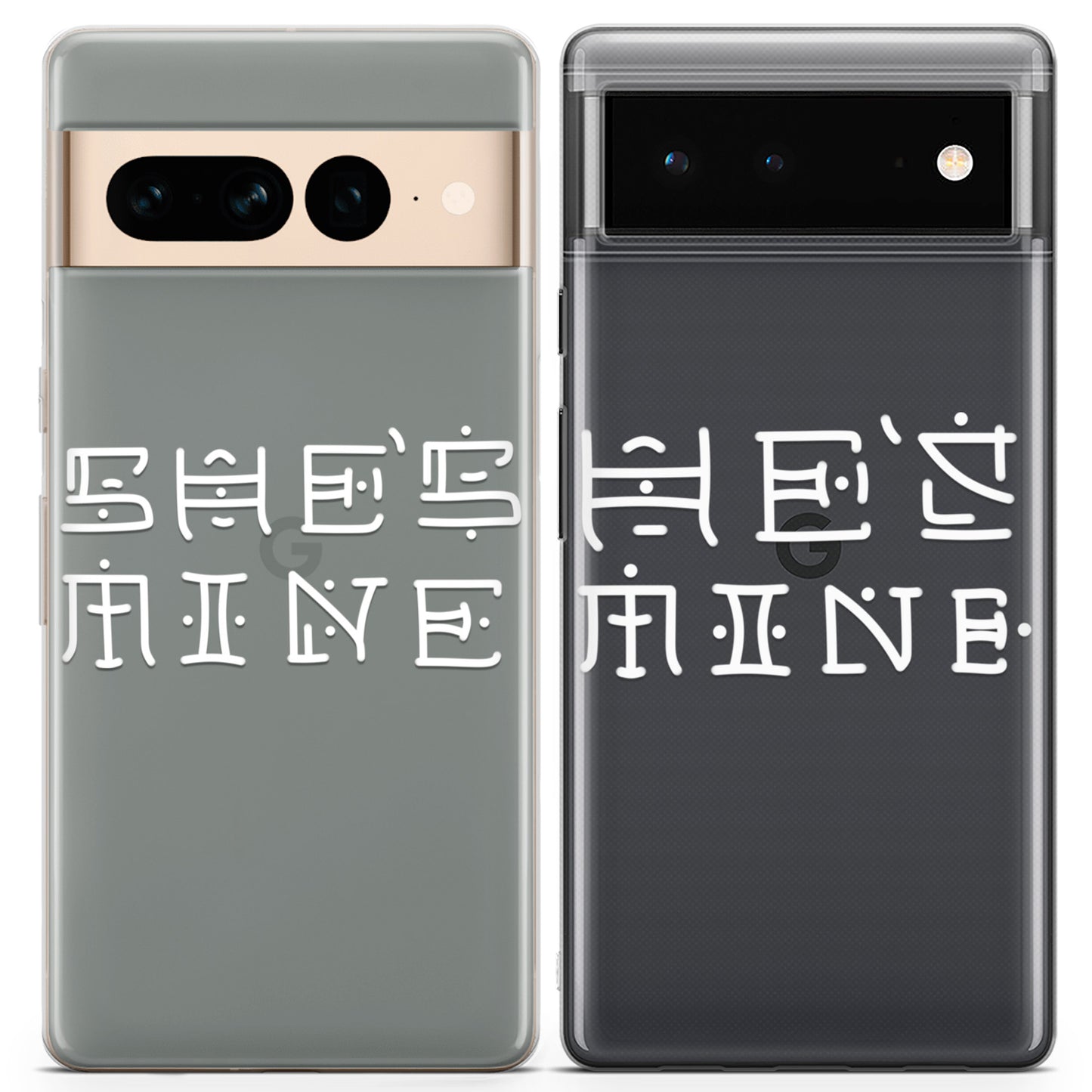 Cavka iPhone Couple Cases She's Mine Hieroglyph