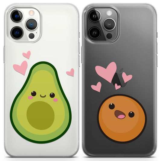 Cavka iPhone Couple Cases Kawaii Avocado