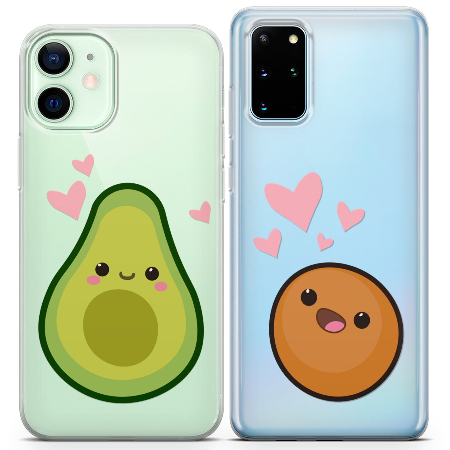 Cavka iPhone Couple Cases Kawaii Avocado