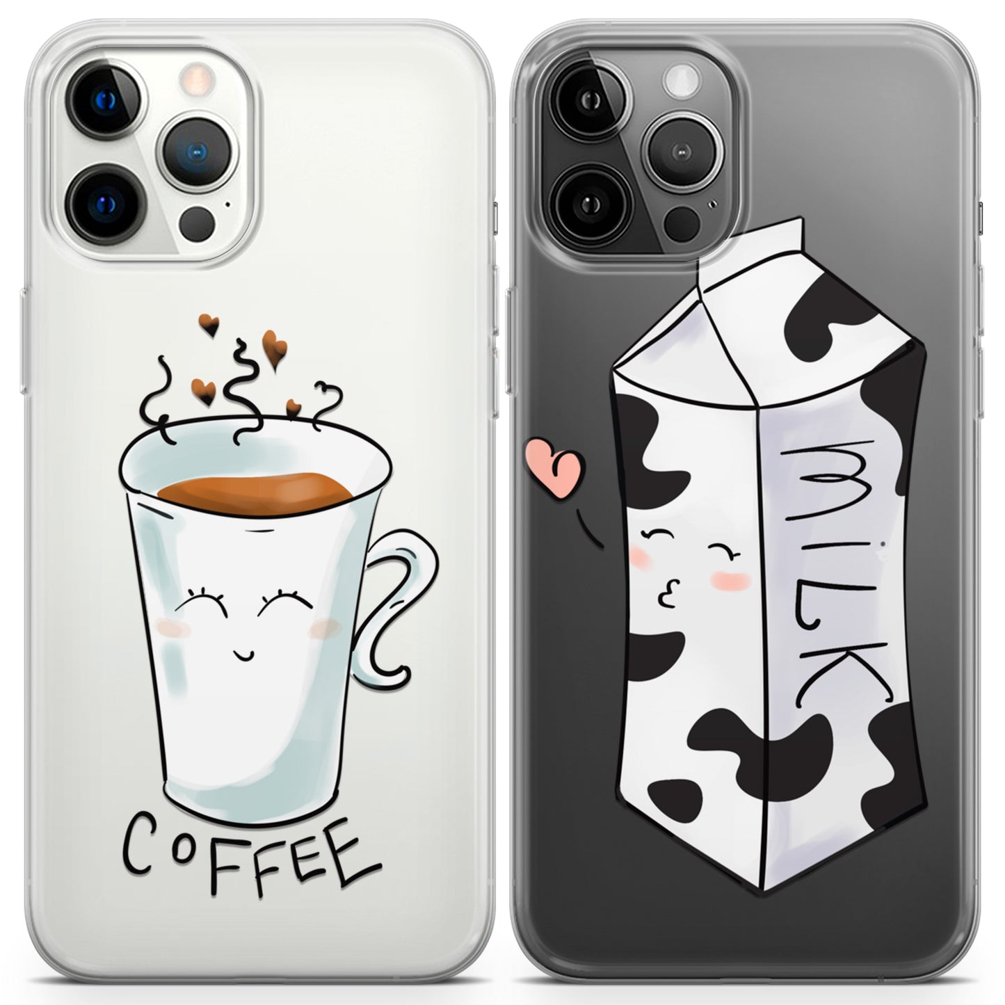 Cavka iPhone Couple Cases Milk and Coffee