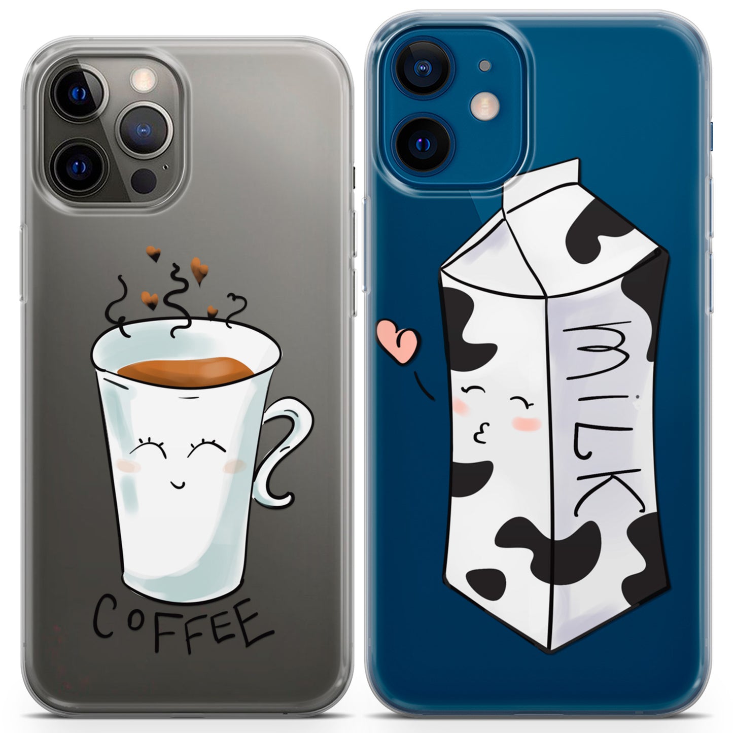 Cavka iPhone Couple Cases Milk and Coffee