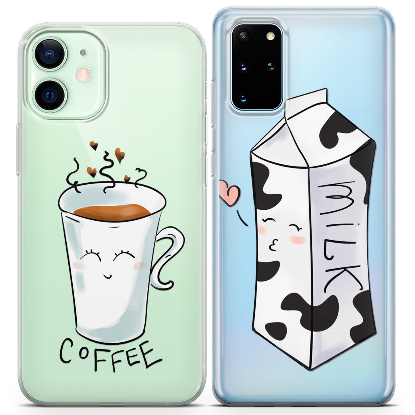 Cavka iPhone Couple Cases Milk and Coffee