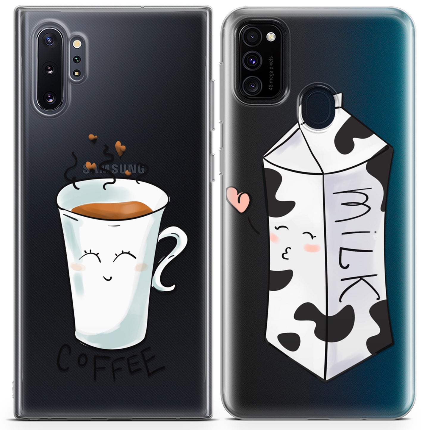 Cavka iPhone Couple Cases Milk and Coffee