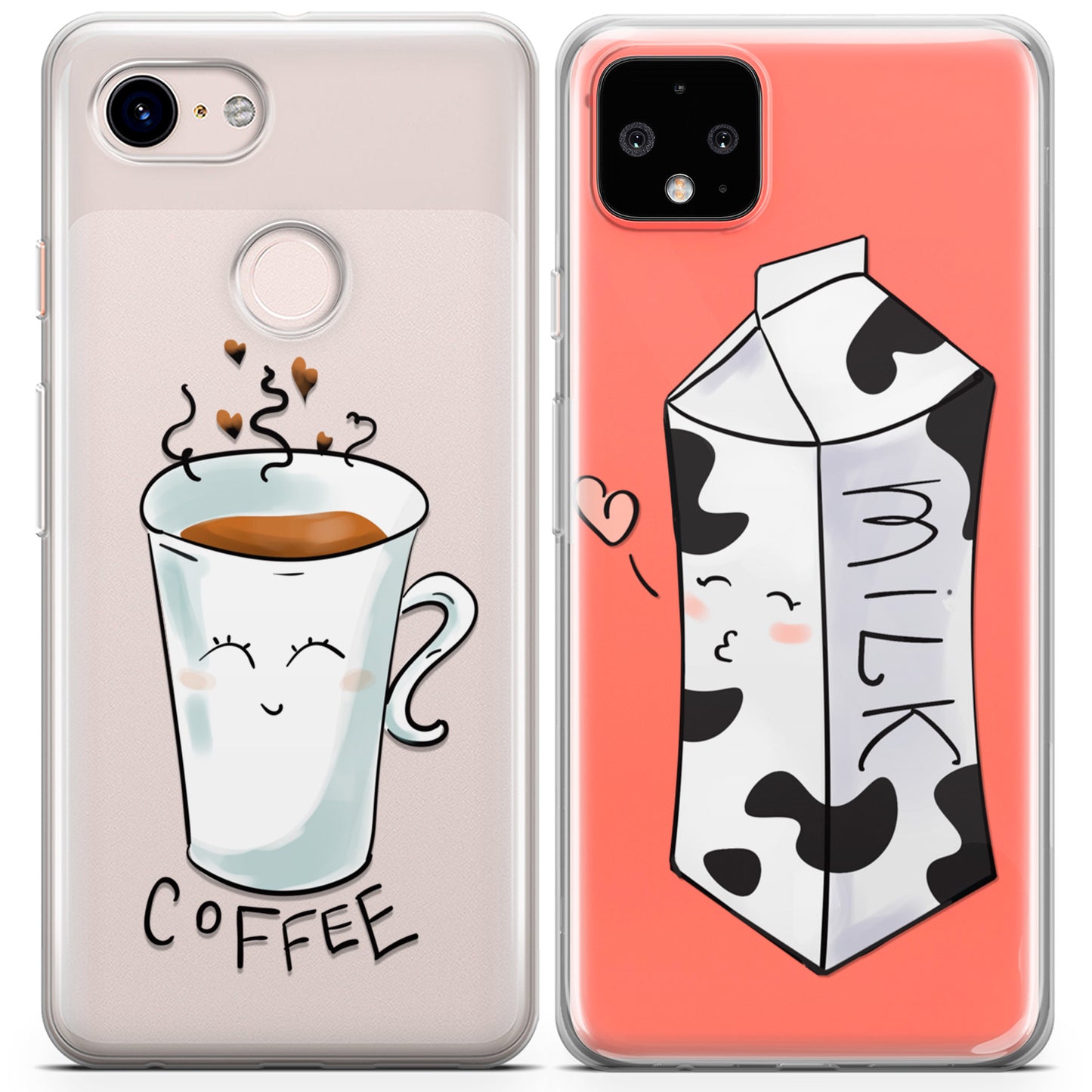 Cavka iPhone Couple Cases Milk and Coffee