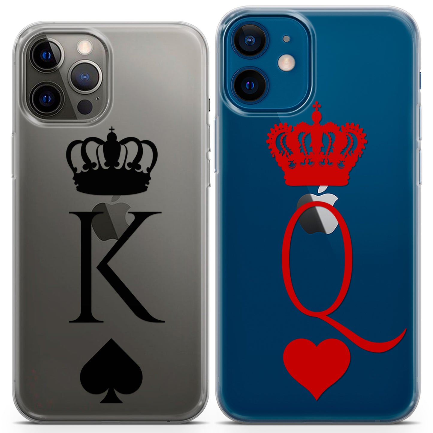 Cavka iPhone Couple Cases King and Queen Cards