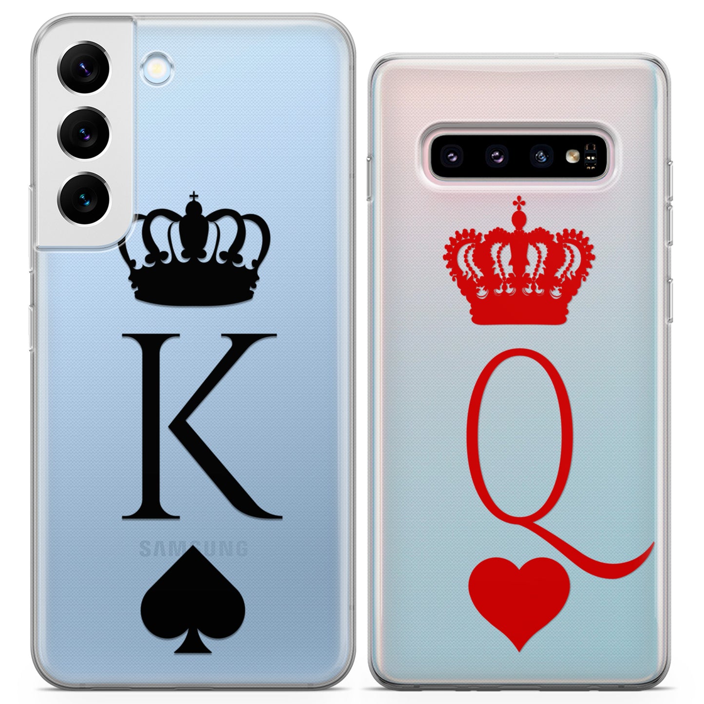 Cavka iPhone Couple Cases King and Queen Cards