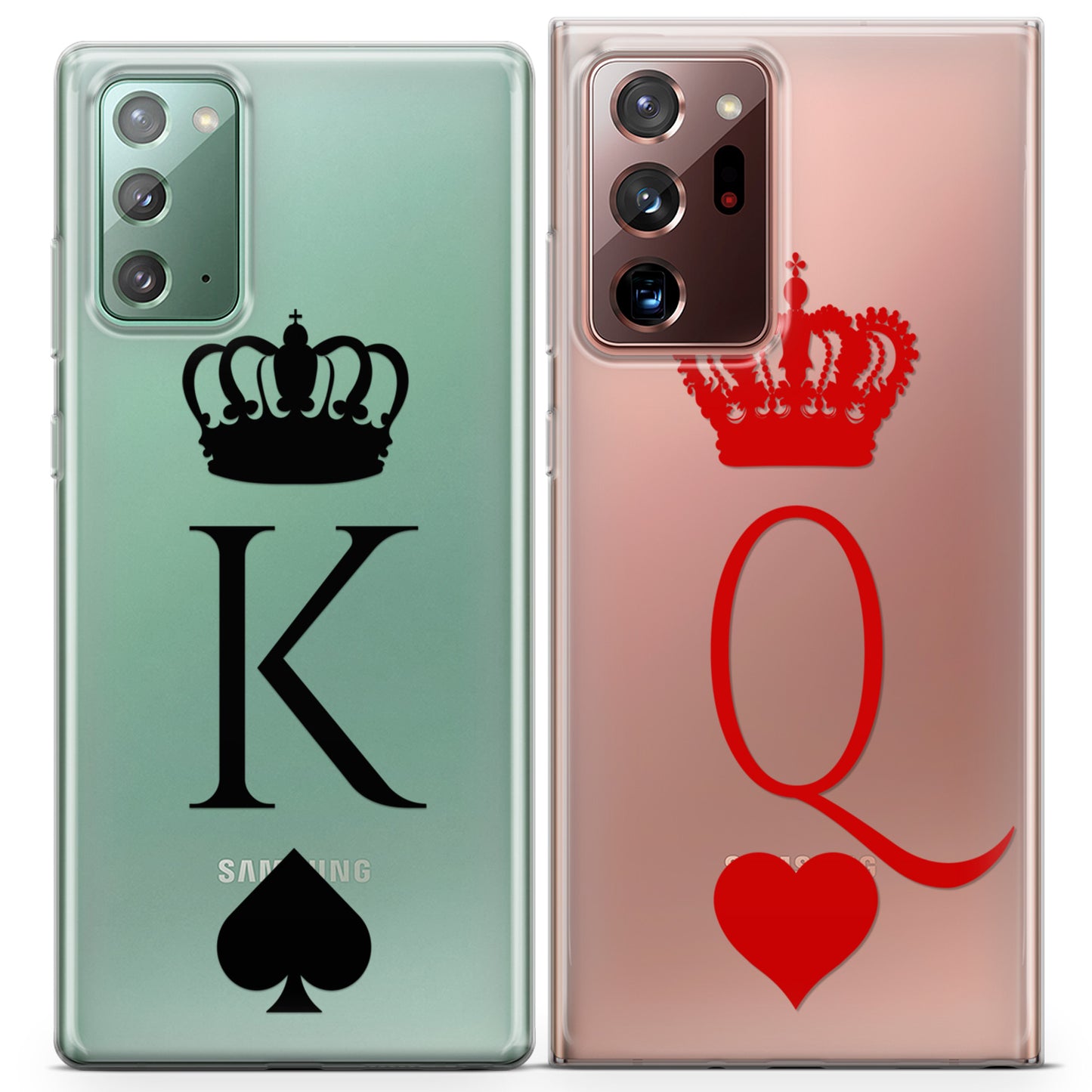 Cavka iPhone Couple Cases King and Queen Cards