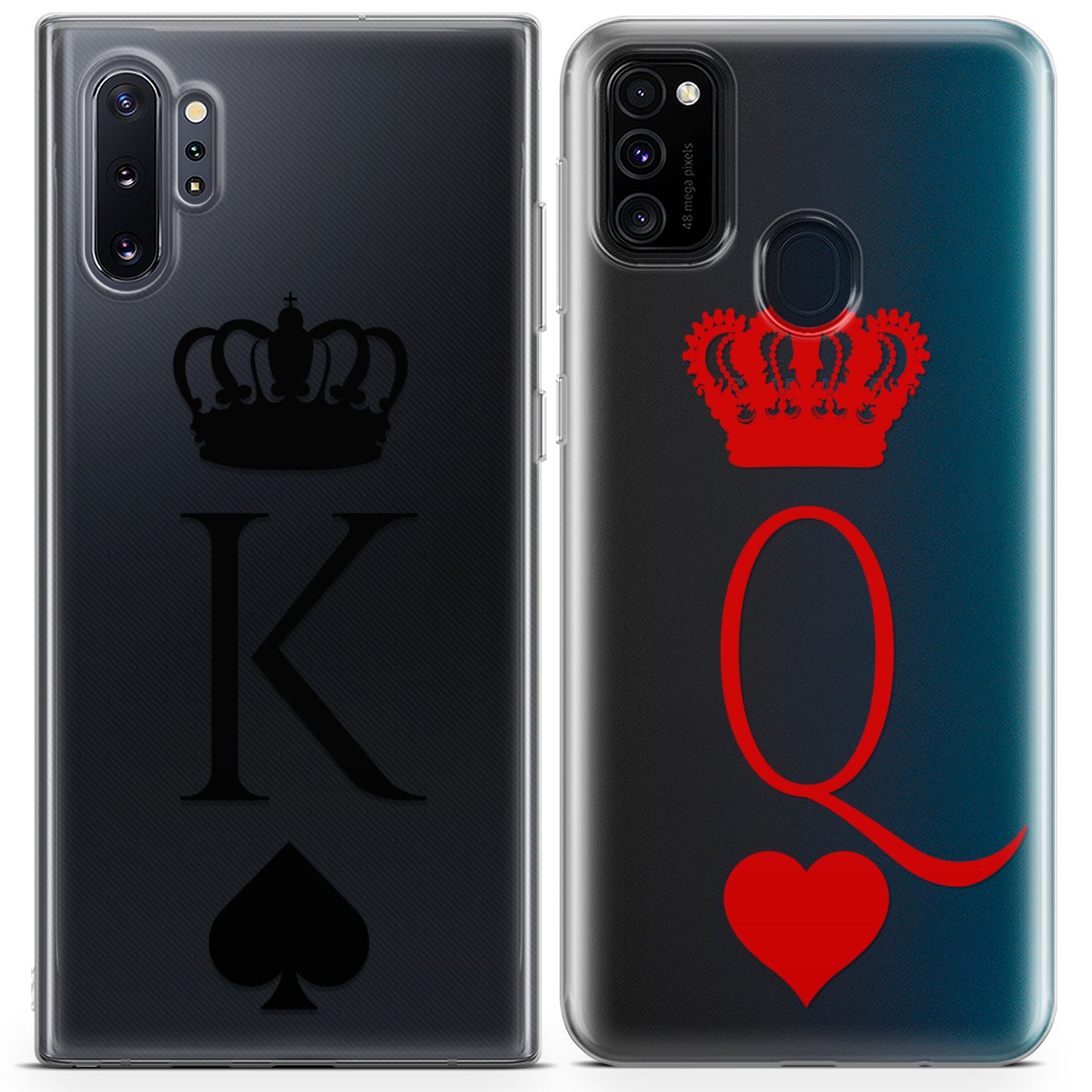 Cavka iPhone Couple Cases King and Queen Cards