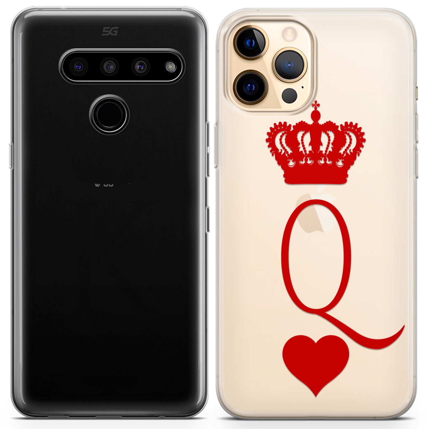 Cavka iPhone Couple Cases King and Queen Cards