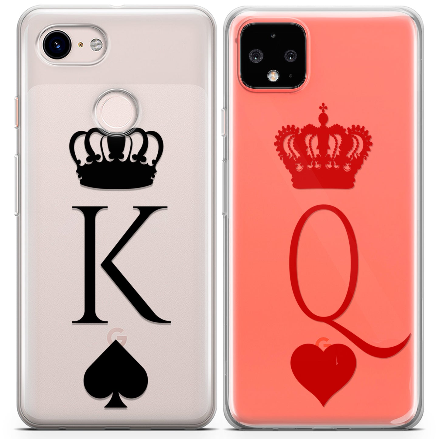 Cavka iPhone Couple Cases King and Queen Cards