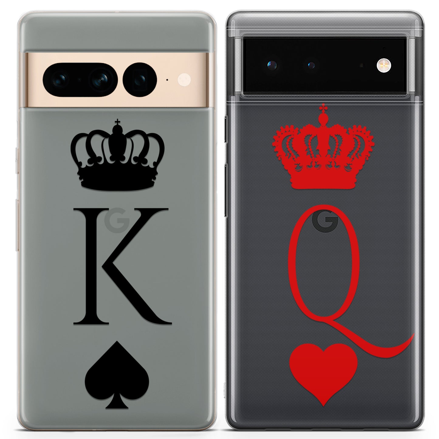 Cavka iPhone Couple Cases King and Queen Cards