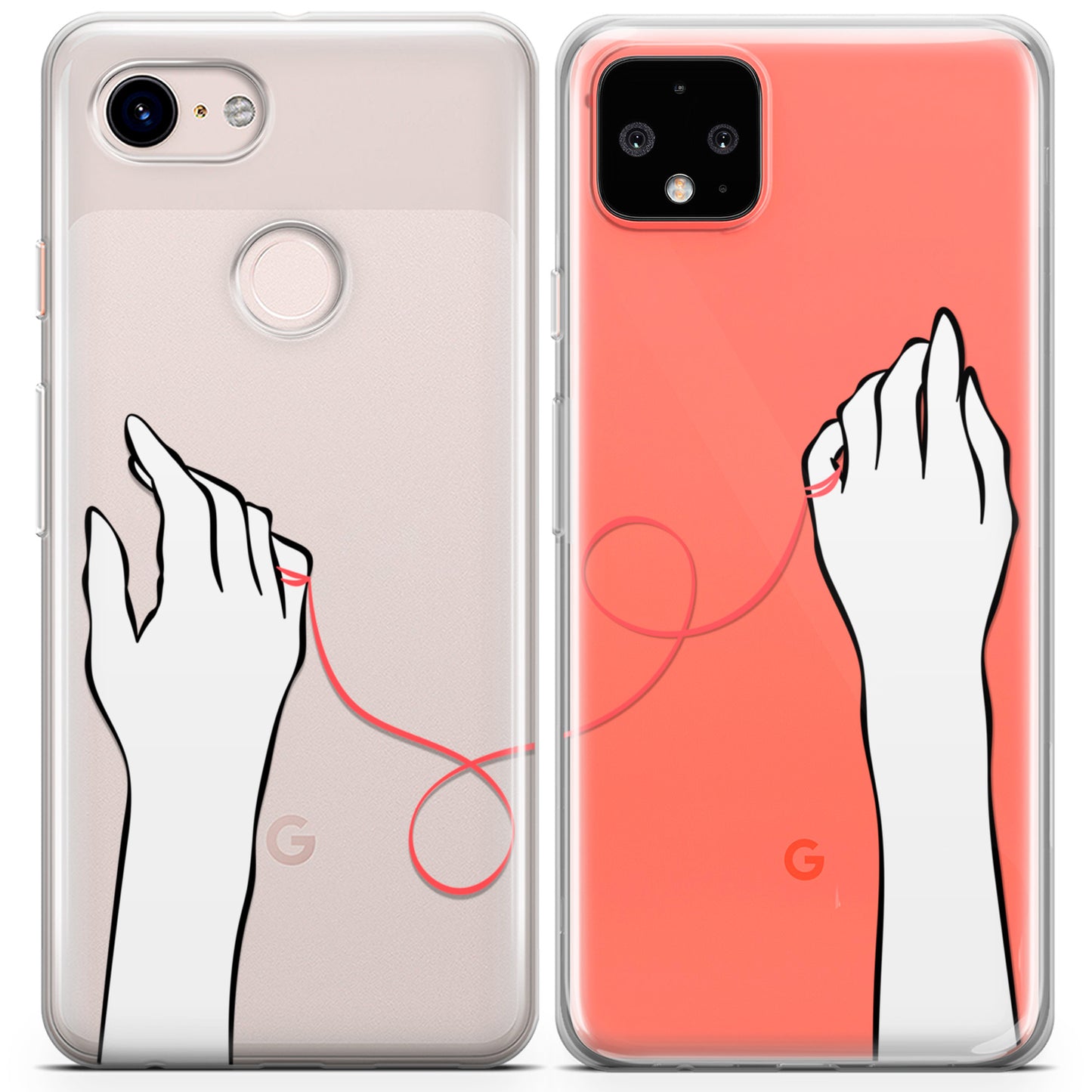 Cavka iPhone Couple Cases Red String Hands