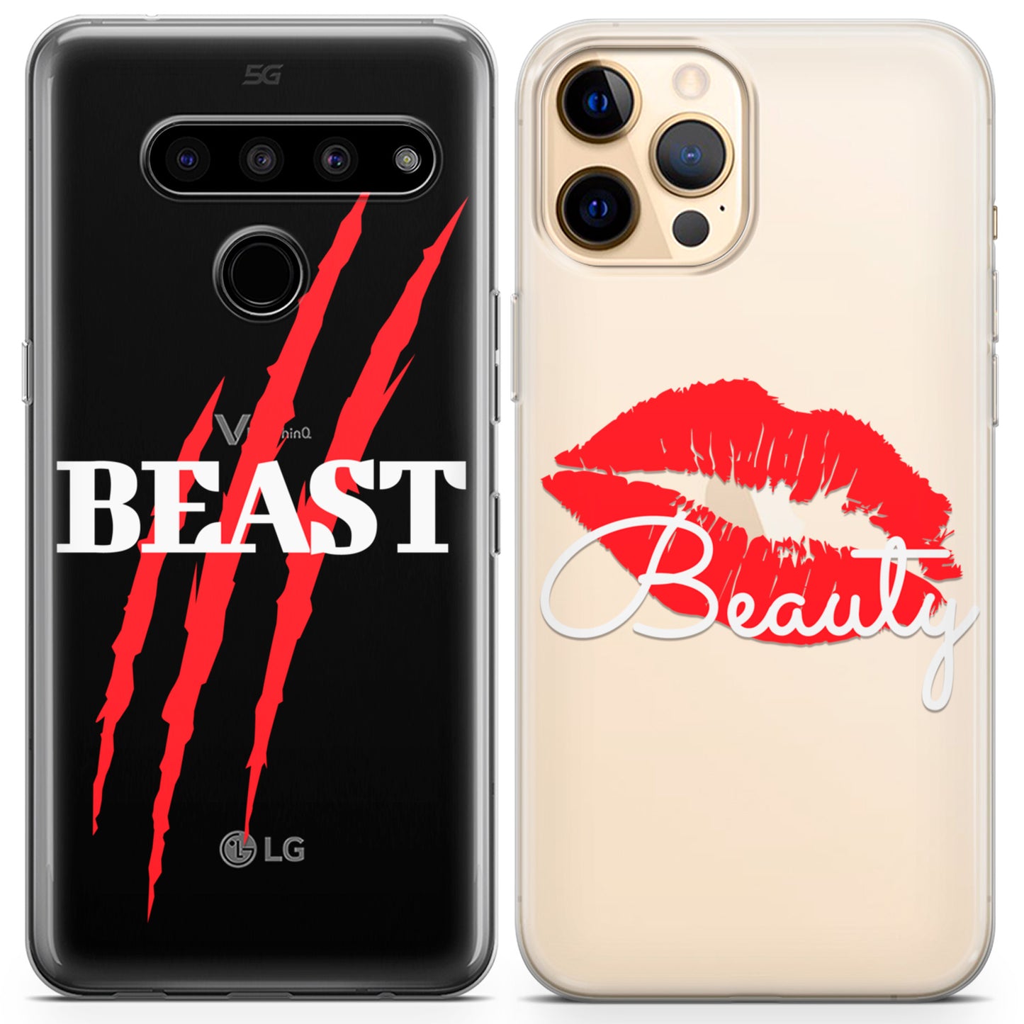 Cavka iPhone Couple Cases Beast and Beauty