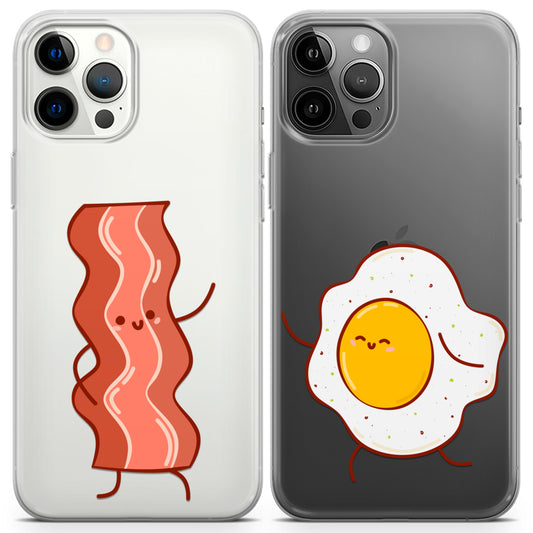 Cavka iPhone Couple Cases Bacon and Egg Cute