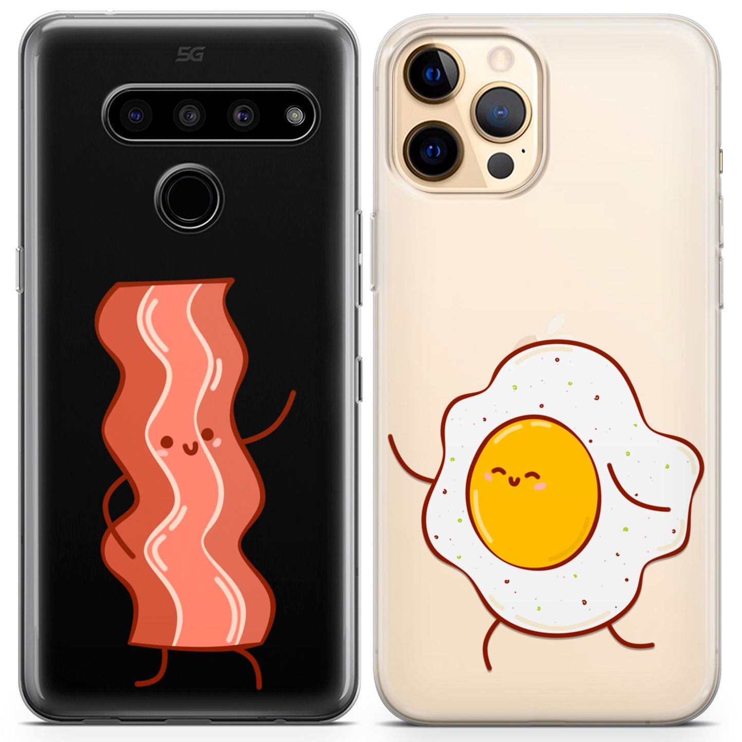 Cavka iPhone Couple Cases Bacon and Egg Cute