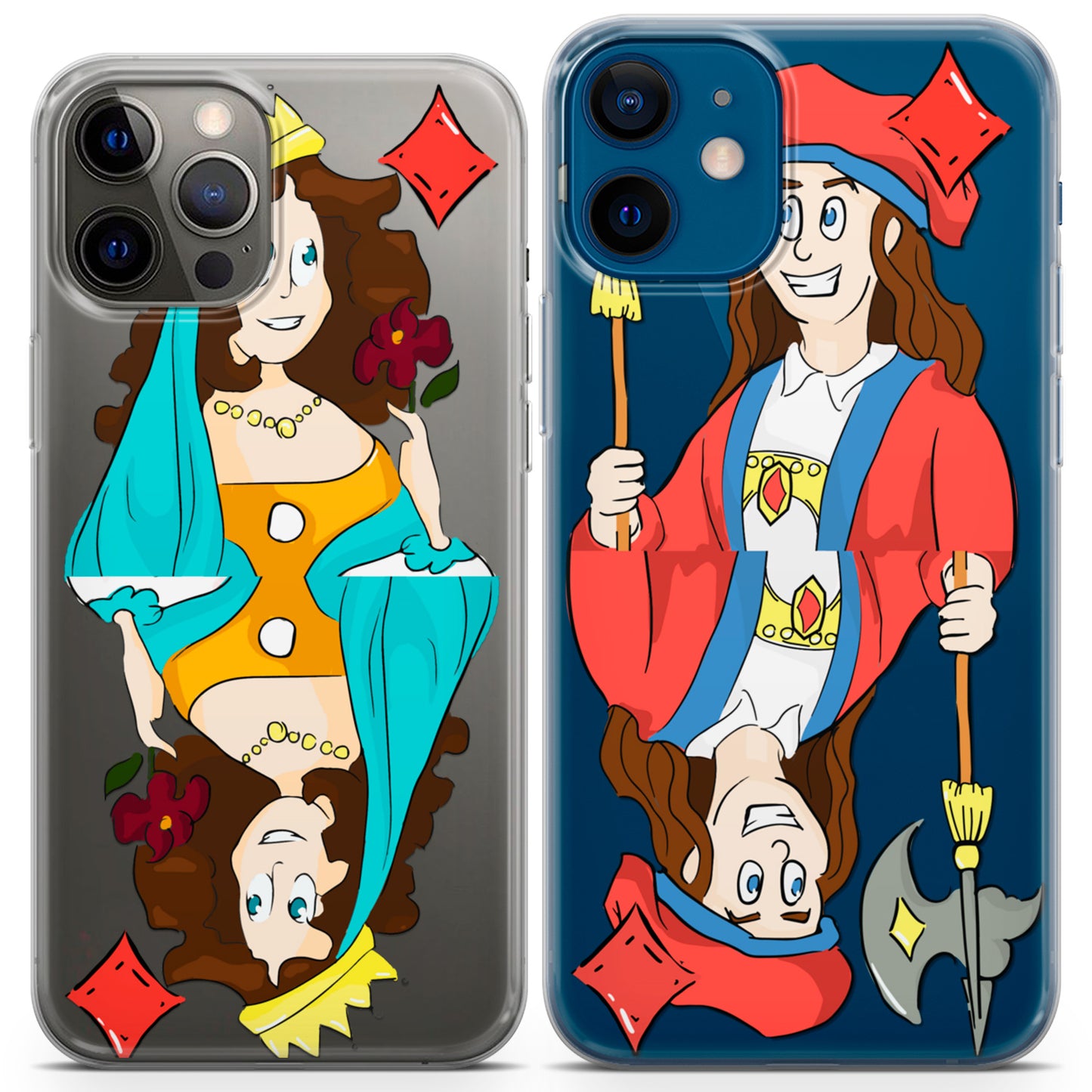 Cavka iPhone Couple Cases Queen and Jack