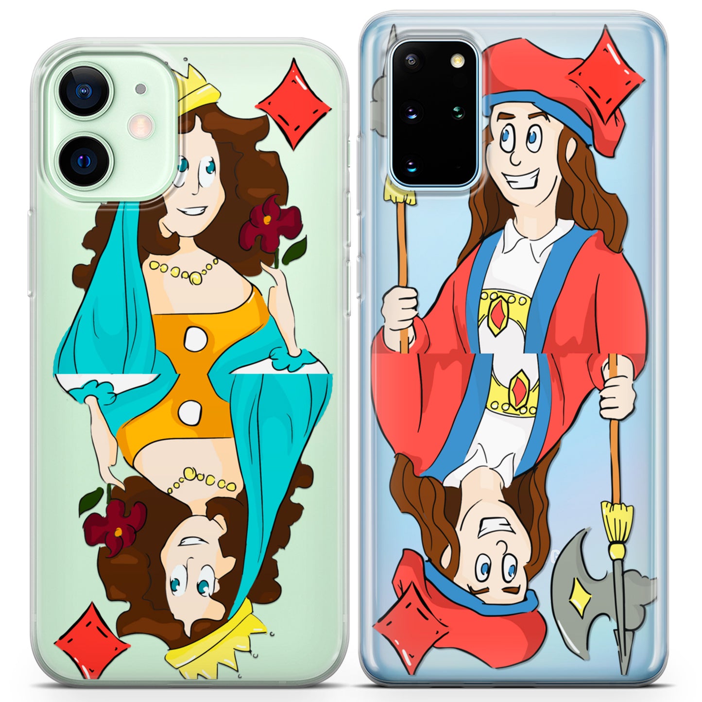 Cavka iPhone Couple Cases Queen and Jack