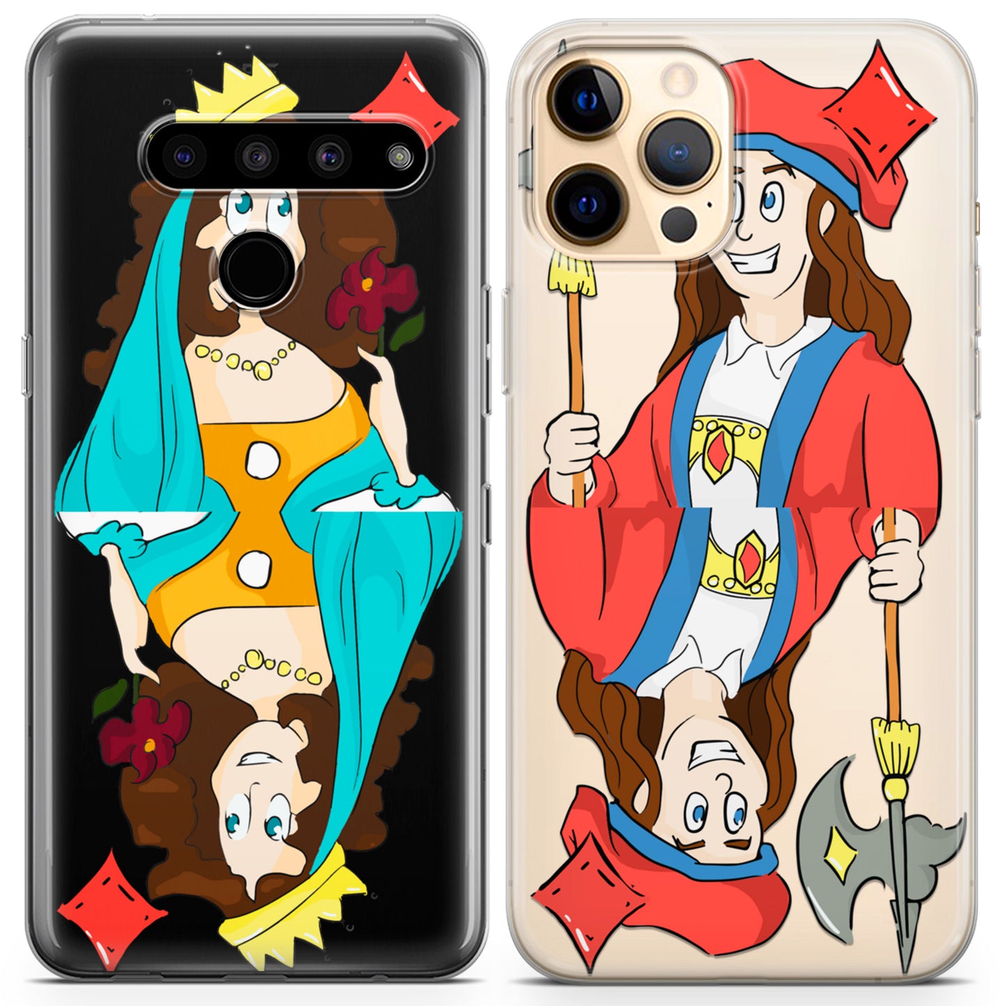 Cavka iPhone Couple Cases Queen and Jack